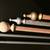 wood curtain rods w/ brackets . end caps 2 thumbnail
