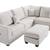 New 106x76 corduroy sectional couch with ottoman/ free delivery 3 thumbnail
