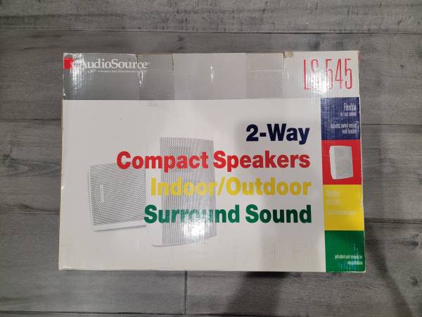 AudioSource LS545 Outdoor Speakers, White, New in the Box 1