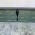 Refinished Bombe Nightstand Pair – Pewter Green, Walnut Tops, Gold Pulls 1 thumbnail