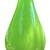 1980s Carlo Moretti Raymor Style Vase Lime Green Encased Art Glass 2 thumbnail
