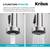 Kraus 1.8 GPM Single Hole Pre-Rinse Pull Down Kitchen Faucet - Gold 5 thumbnail