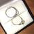 White gold engagement  and promise diamonds rings 4 thumbnail