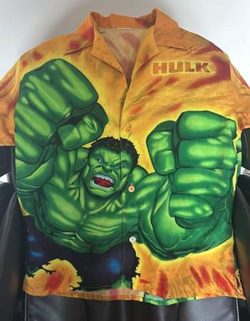 The Hulk Collared Polyester Marvel Shirt 8-10 years Old 1