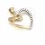 14K Solid Yellow Gold Diammond Heart Pendant 4 thumbnail