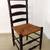 Antique Early American Ladder-Back Chair w/Woven Rush-Style Seat 6 thumbnail