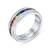 MEN'S ETERNITY BAND MULTI COLOR CZS RING 1 thumbnail