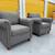 FREE DELIVERY INCLUDED- Two Matching Gray Sofa Chairs / Armchairs 4 thumbnail