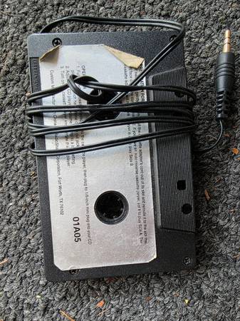 Cassette adapter for cassette players in cars 1