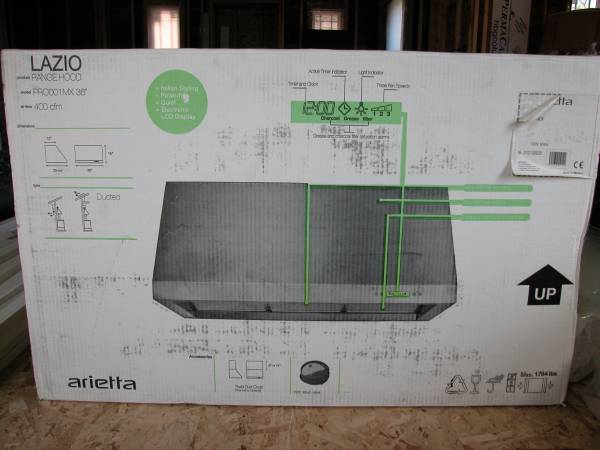 36in. Wall Mount Range Hood 1