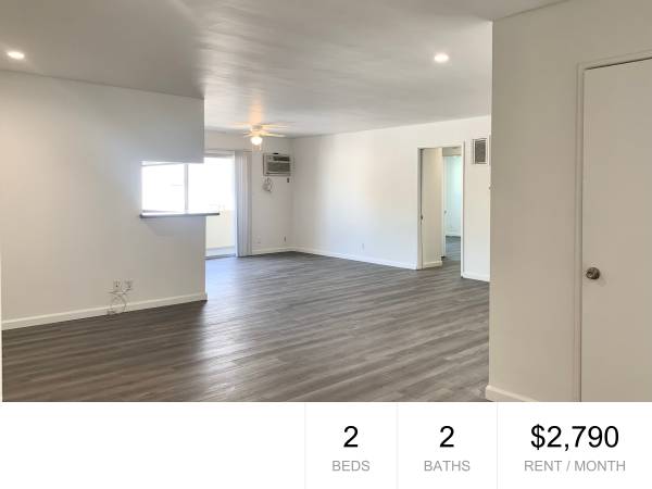 $2,790 / 2br - 1200ft2 - MUST SEE Remodeled Upper 2BR+2BA, 2 Parking, AC, Balcony, Gated Bldg (Beverly Hills/WeHo/Culver City AdjPalms)63701034571779120