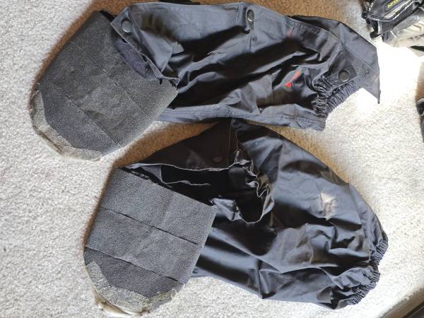 TourMaster rain boot covers waterproof 'customized' Large L motorcycle used 1