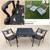 Mola Dolphin Star Heavy Vintage 3 piece Bistro Outdoor Furniture Patio Set 8 thumbnail