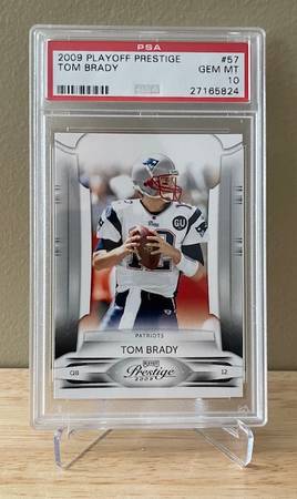 Tom Brady 2009 Playoff Prestige #57 PSA 10 GEM MT Football Card 1