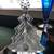 Waterford Crystal Flat Figural Christmas Tree Mint 7.25" 2 thumbnail