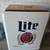 Retro Miller Lite Beer Chest Cooler Wood Top Metal Sides, Ss Interior 7 thumbnail