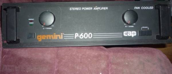 Gemini P-600 stereo power amp. 1