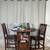 SPACE SAVER Drop Leaf High Dining Table & 2 Chairs PERFECT FOR STUDIO 14 thumbnail