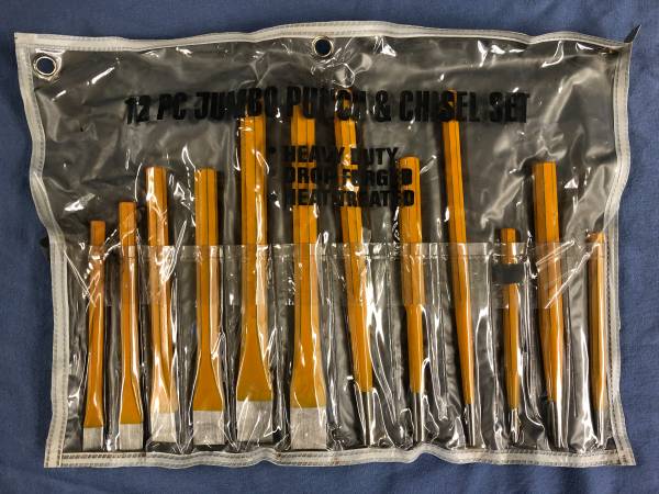 Punch & Chisel set, heavy duty, 12 pieces, brand new 1