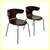 West Elm Mod Wrap Dining Chairs, Pair 1 thumbnail