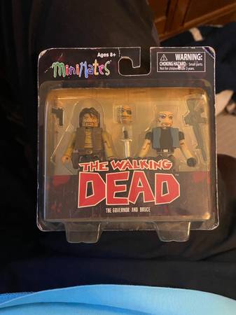 The Walking Dead MiniMates The Governor and Bruce 2013 Skybound Series 1