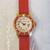 vintage 70s Boolchands Rotating Crystals Watch Spinning Bezel red 1 thumbnail