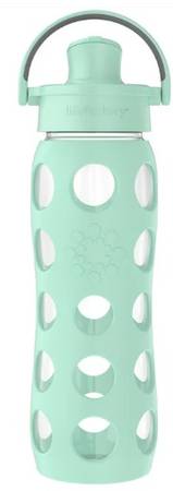 Lifefactory Glass Water Bottle w. Silicone Sleeve & Active Cap 22 oz 1