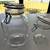 Vintage Clear Glass Storage Canisters with wire bail lids 1 thumbnail