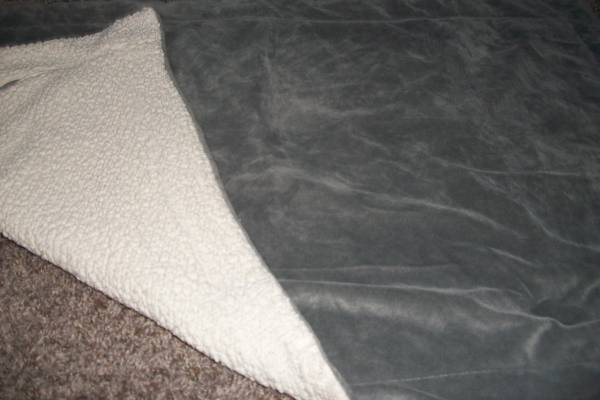 King size bed comforter suede and shams 1