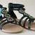 Brand New So Girls Size 1 Gladiator Black Sandals Shoes Memory Foam 2 thumbnail