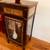 Display curio cabinet collectible exhibit black lacquer gold vintage 8 thumbnail