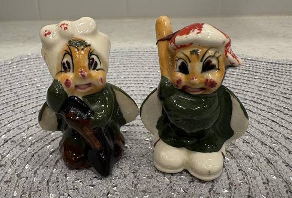 Anthropomorphic Ladybug Figurines  "Made in Occupied Japan 1