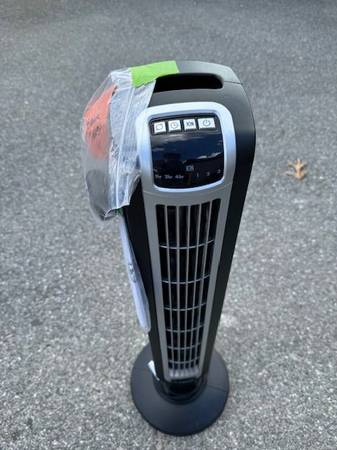 Lasko 2505 Oscillating Tower Fan with remote. - $39 (Belmont, Boston.)63470803456513120