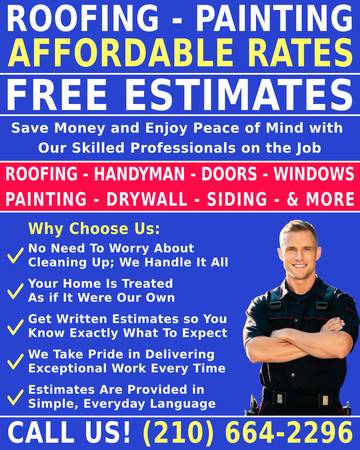 ✅✅ROOFING -- PAINTING -- HANDYMAN - - The Pros Who Know Homes - - CALL 1