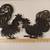 Vermay Vintage Cast Iron Metal fighting Roosters Plaque Wall Decor 10 thumbnail
