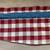 CUSTOM RED/IVORY CHECKED VALANCE,3 IN BLUE ROD POCKET,114Wx17L,COTTON 13 thumbnail