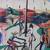 OIL PAINTING HAITIAN CARIBBEAN STREET SCENE FIGURES SIGNED WILKINS 3 thumbnail