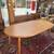 Refinished Danish Teak Round/Oval Dining Table Vintage Mid Century Tab 13 thumbnail