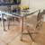 Diningroom Set solid metal and leather 23 thumbnail