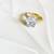 Oval Cut Diamond CZ Solitaire Engagement Ring 2 thumbnail