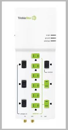 TrickleStar Advanced 4ft. 12-Outlet Energy Saving Powerstrip (White) 1