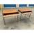 Mid Century Modern Pair of Walnut /Chrome Tables 3 thumbnail