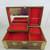 Vintage Womens Wooden Felt Lined Jewelry Box With Mirror 1 thumbnail