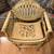 One-of-a-Kind Unique Antique Yellow Solid Wood Hand-carved Chair 2 thumbnail