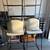 Gray suede bar stools 4 thumbnail