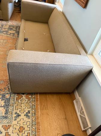 Beige RJones of Dallas Feather Sofa – 90” – High-End Custom Couch