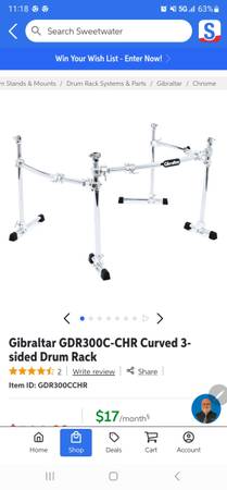 Gibraltar Drum Rack 1