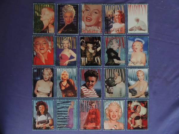 Trading cards MARILYN MONROE SERIES I COMPLETE SET 100 pc. Mint Unused 1