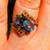 Natural Blue Topaz, Ruby Ring, one of a kind, Silver, 18K Gold, Size 6 5 thumbnail