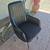 Real Vintage 1972 Black Naugahyde Barrel Swivel Office Chair 3 thumbnail